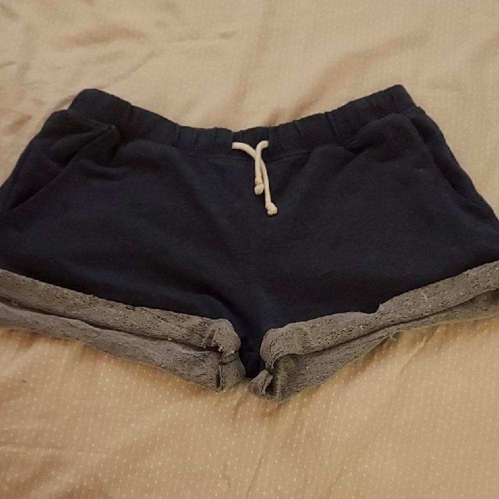 Women's Navy and Gray Shorts